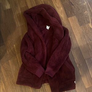 Burgundy North Face Jacket